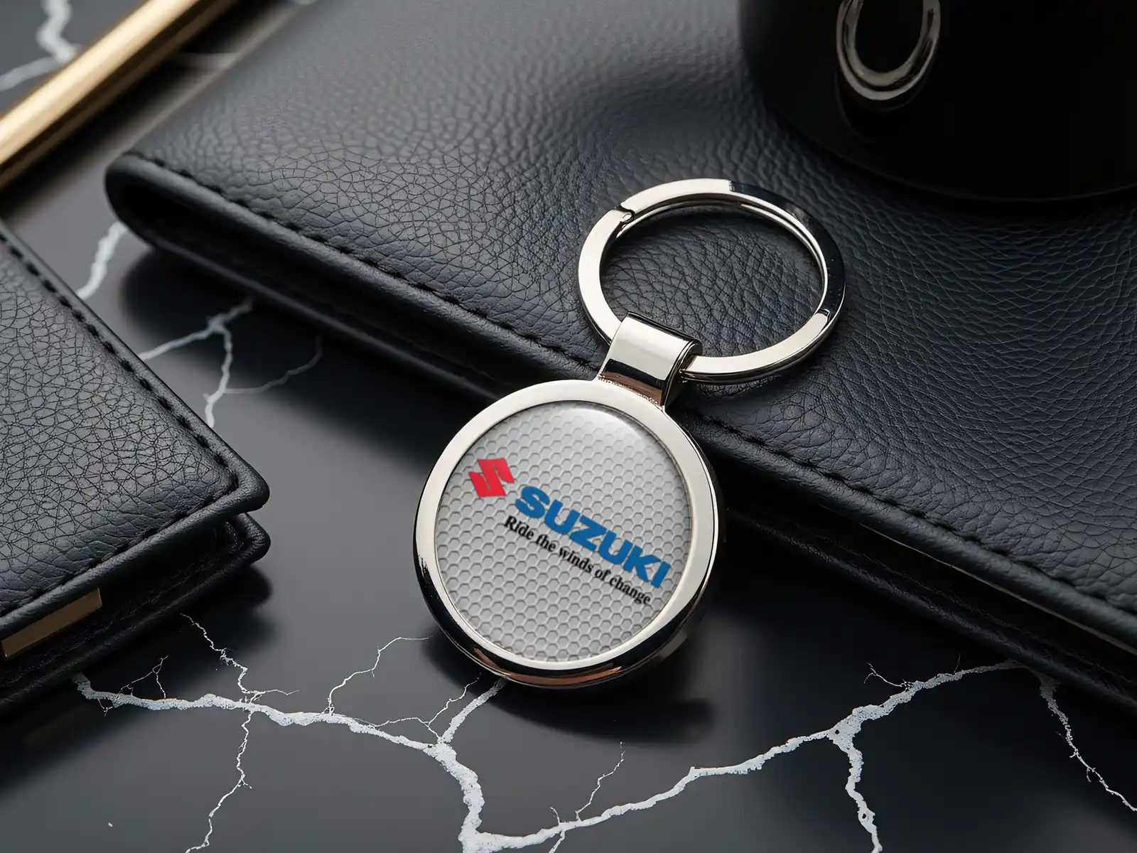 Suzuki Llaveros Anillos Logo Estilo Duradero